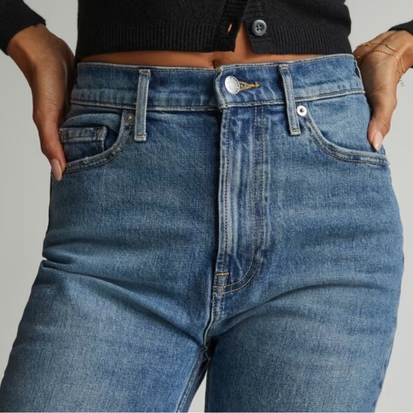 NWT 27 Everlane The Original Cheeky Jean High Rise Regular Straight Light Wash 🥂 - Picture 3 of 6